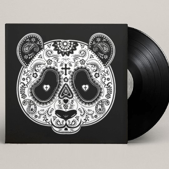 Sugar Skull PANDA Day of the Dead los muertos Mexi Custom Vinyl Record Sleeves
