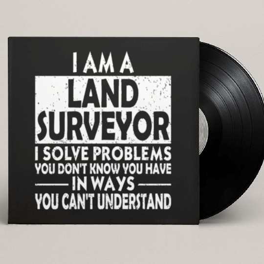 Funny - funny land surveyor problem solving dist Custom Vinyl Record Sleeves