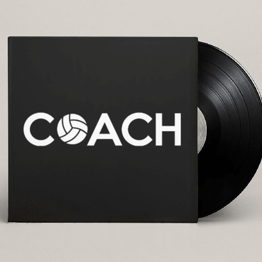 Volleyball Coach Custom Vinyl Record Sleeves