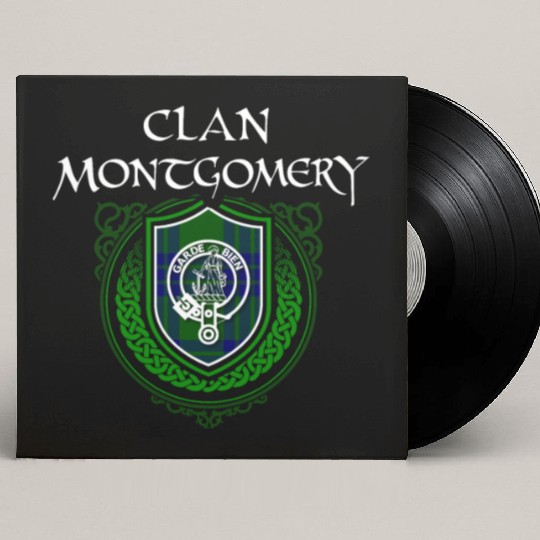 Montgomery Surname Scottish Clan Tartan Crest Badg Custom Vinyl Record Sleeves