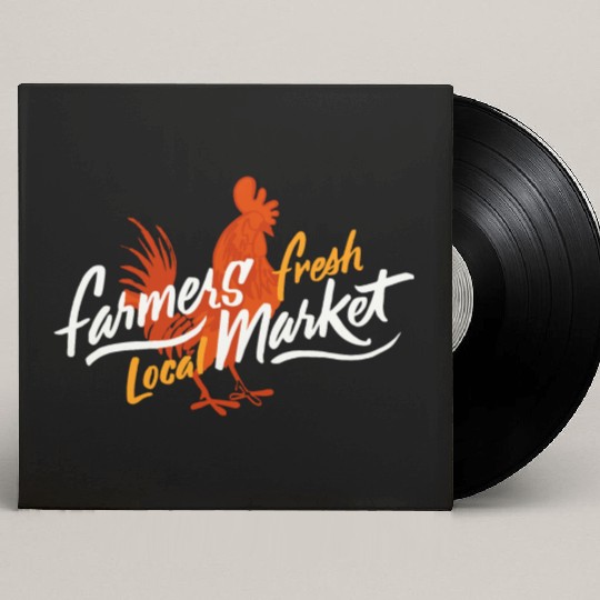 Rooster Farmers Market Custom Vinyl Record Sleeves