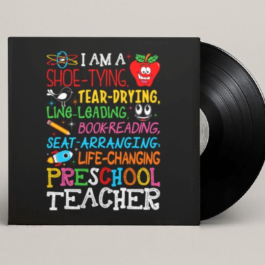 Im Preschool Teacher Custom Vinyl Record Sleeves