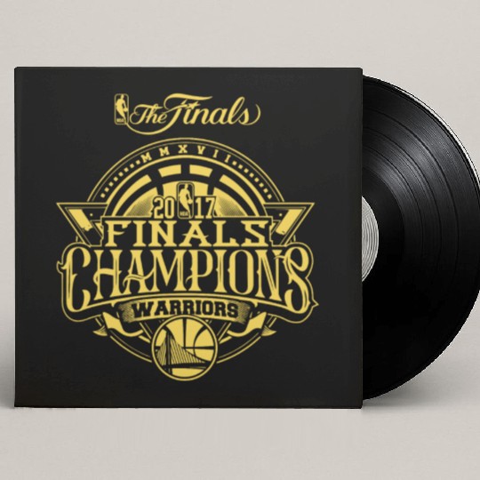 Golden State Warriors Finals Champions 2017 Custom Vinyl Record Sleeves