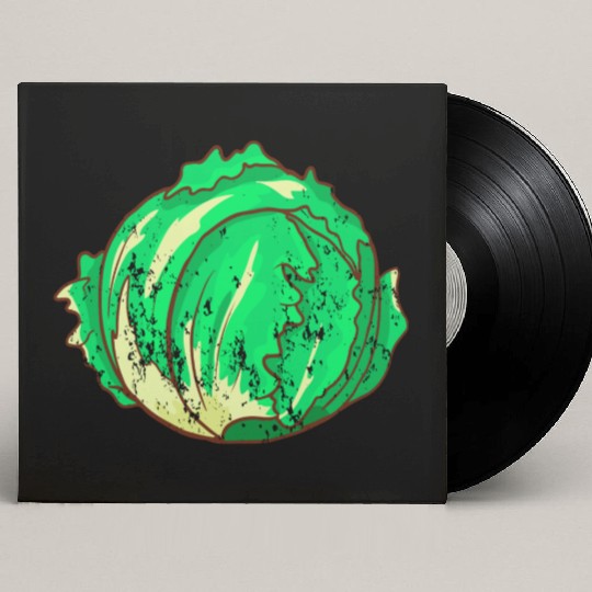 Retro Vintage Grunge Style Lettuce Custom Vinyl Record Sleeves