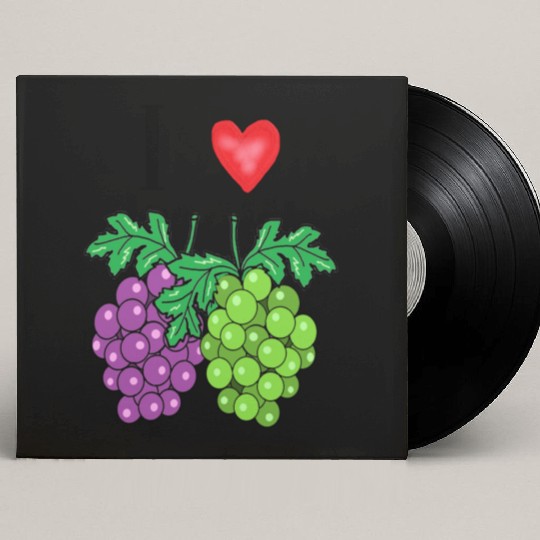 I love grape Custom Vinyl Record Sleeves
