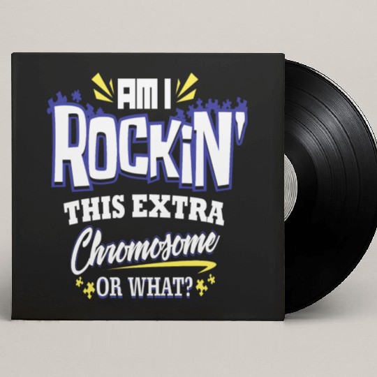 Down Syndrome Awareness Support Trisomy 21 Gift Custom Vinyl Record Sleeves