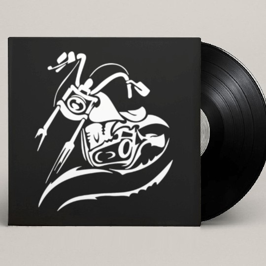 Motorcycle Chopper Cruiser Biker Mechanic Gift Custom Vinyl Record Sleeves