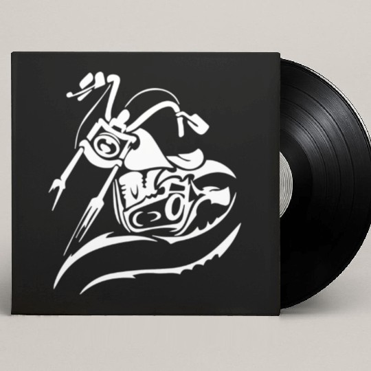 Motorcycle Chopper Cruiser Biker Mechanic Gift Custom Vinyl Record Sleeves
