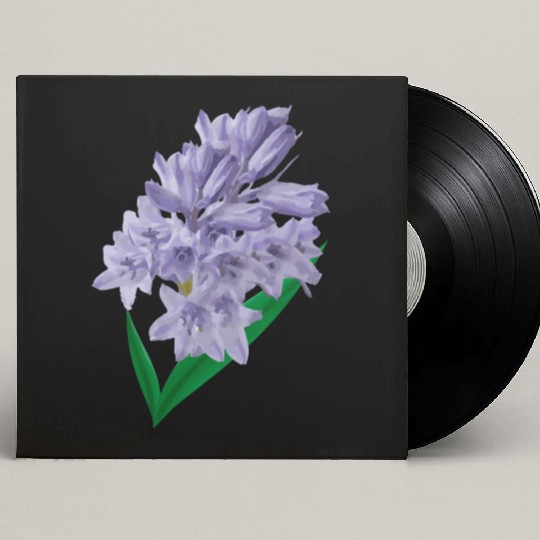 Flower Spring Bluebell Violet - Gift Idea Custom Vinyl Record Sleeves