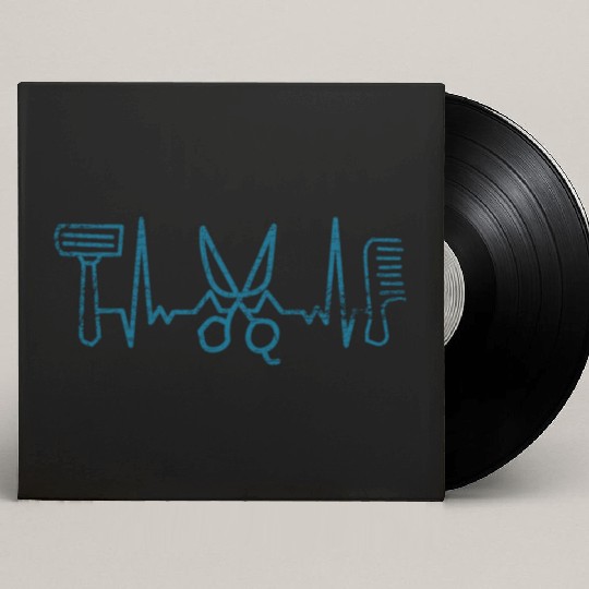 Hair Stylist Heartbeat Custom Vinyl Record Sleeves