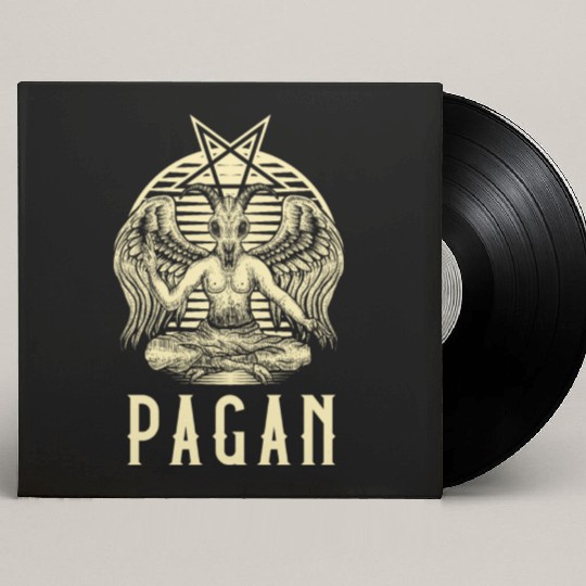 Pagan print | Wiccan graphic & Pagan Gifts Custom Vinyl Record Sleeves
