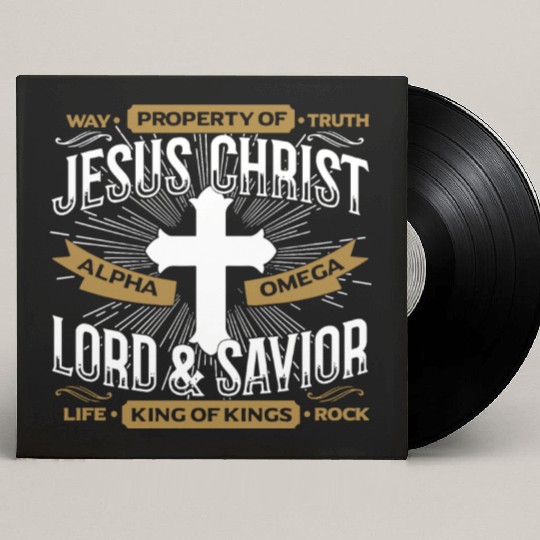 way property of truth jesus christ alpha omega lor Custom Vinyl Record Sleeves