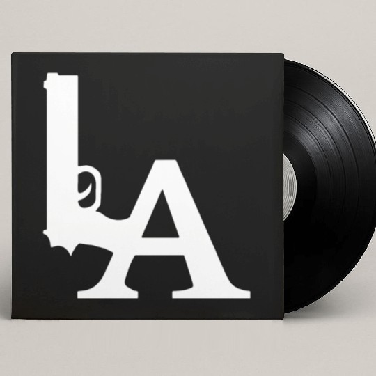 LA Dodgers Gun Los Angeles Hollywood California Custom Vinyl Record Sleeves