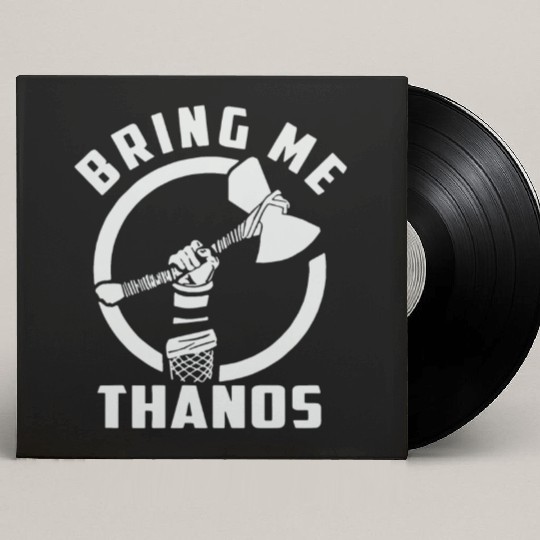 bring me Thanos stormbreaker black and white Custom Vinyl Record Sleeves