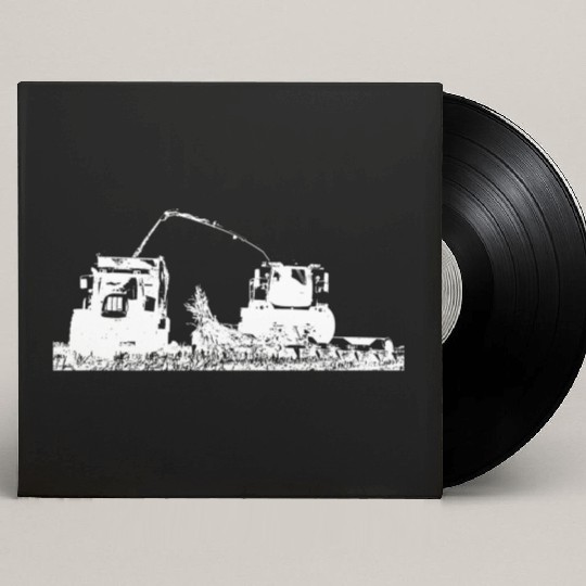 Corn chopper chopping corn harvester farmer Custom Vinyl Record Sleeves