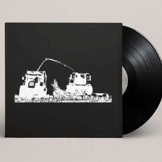 Corn chopper chopping corn harvester farmer Custom Vinyl Record Sleeves