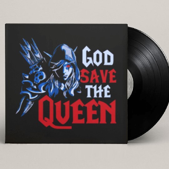 World of Warcraft Sylvanas Windrunner God Save The Custom Vinyl Record Sleeves