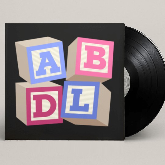 AB DL ageplay ABDL adult baby diaper baby Custom Vinyl Record Sleeves