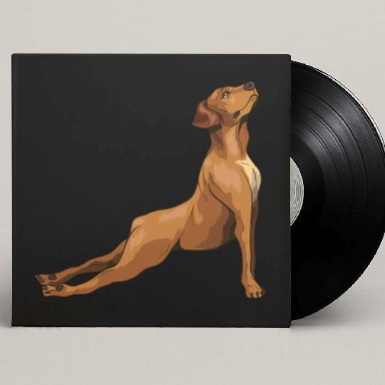 Portrait from a Lovely Rhodesian Ridgeback Custom Vinyl Record Sleeves