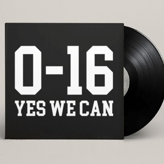 Detroit Lions 0 16 Yes We Can Custom Vinyl Record Sleeves