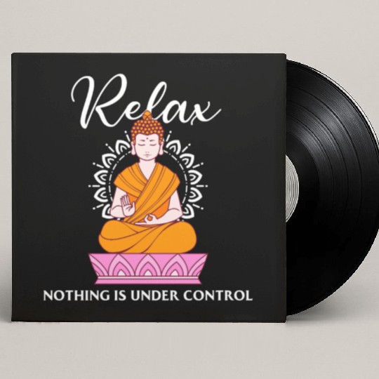 Buddha Quote india hindu shanti Buddhist Relax Custom Vinyl Record Sleeves