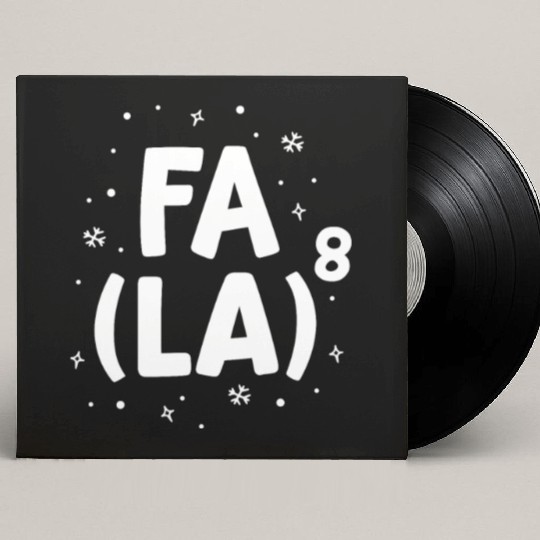 Fa La La Math Teacher Christmas Custom Vinyl Record Sleeves Gift Idea