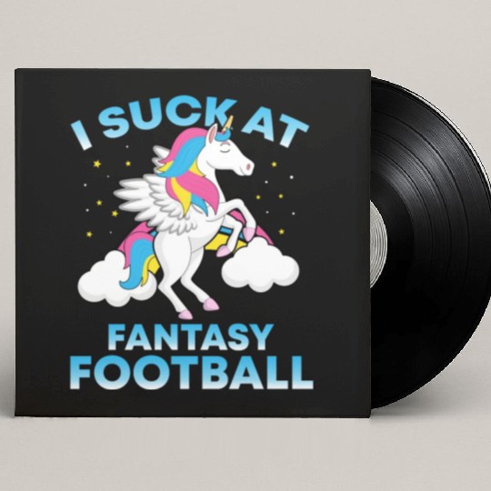 I Suck At Fantasy Football Funny Football Lover Custom Vinyl Record Sleeves