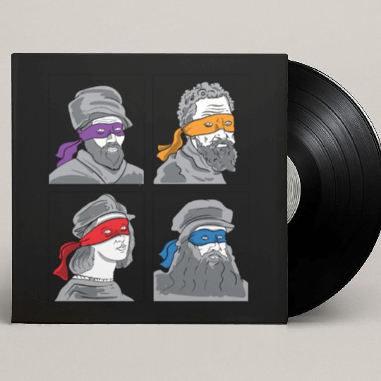 Leonardo Donatello Raphael Michelangelo Gift Custom Vinyl Record Sleeves