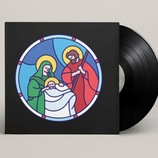 Josef Maria Jesus Jesus birth Bethlehem Christmas Custom Vinyl Record Sleeves