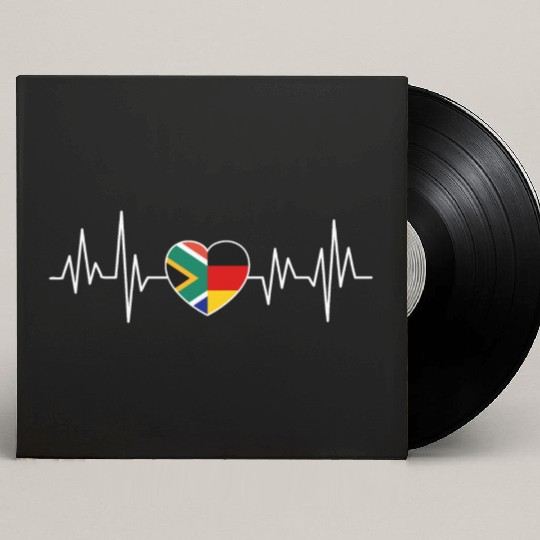 South Africa Germany Flag Two countries Custom Vinyl Record Sleeves