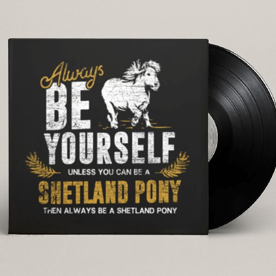 Shetland Pony Gift Custom Vinyl Record Sleeves