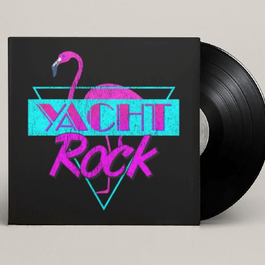 Yacht Rock Retro Flamingo Custom Vinyl Record Sleeves