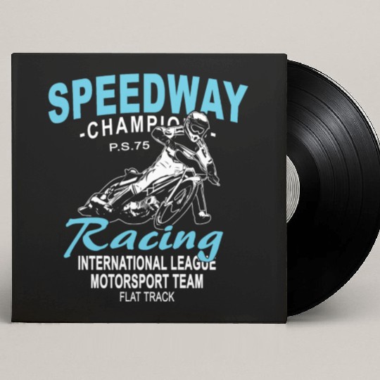 Motorcycle Speedway Racing Custom Vinyl Record Sleeves