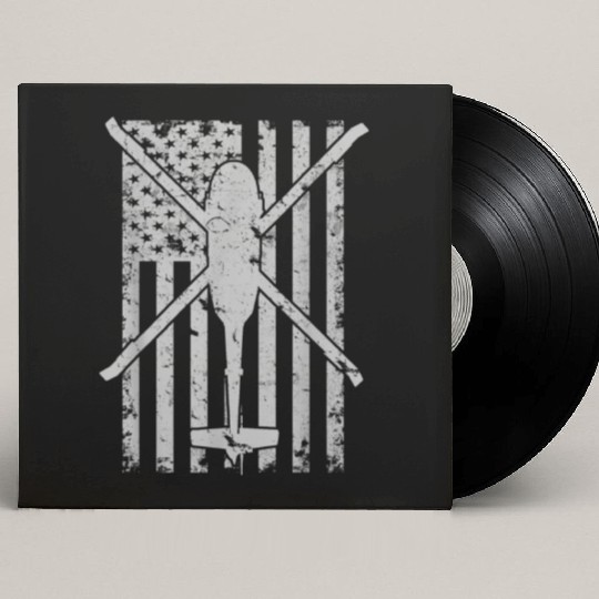 Uh 60 Black Hawk Military Helicopter Patriotic Fla Custom Vinyl Record Sleeves