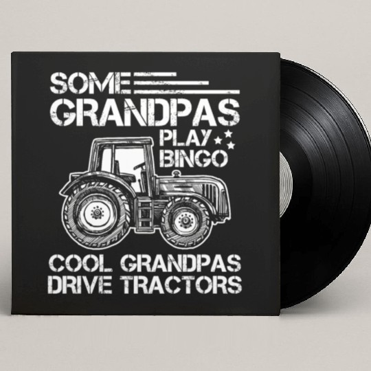 Tractor Grandfather Farmer Ranch Grandparents Custom Vinyl Record Sleeves