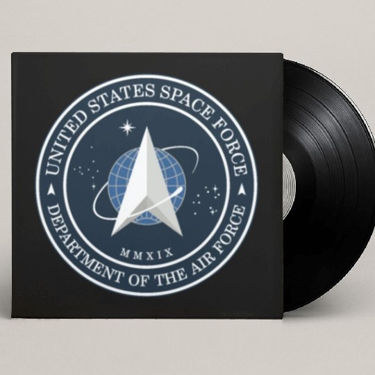 New Space Force Logo 2020 USSF Custom Vinyl Record Sleeves