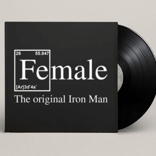 Female The Original Iron Man Custom Vinyl Record Sleeves