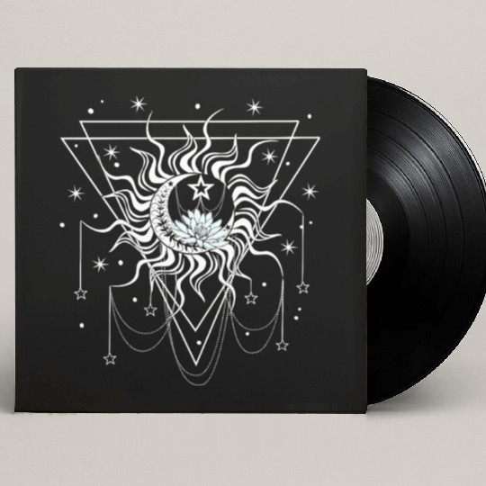 sun moon star Custom Vinyl Record Sleeves
