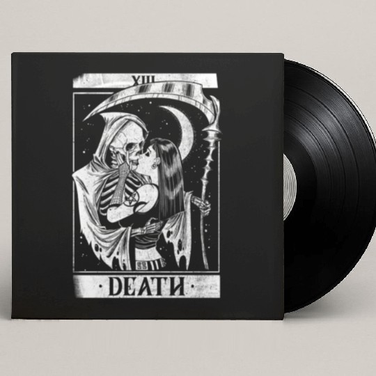 Blackcraft Death the Grim Reaper Kiss Tarot Card Custom Vinyl Record Sleeves