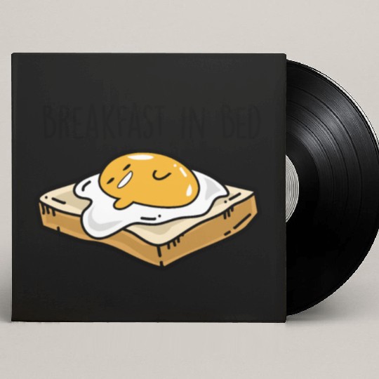 Fried egg toast - Breakfast in bed Custom Vinyl Record Sleeves