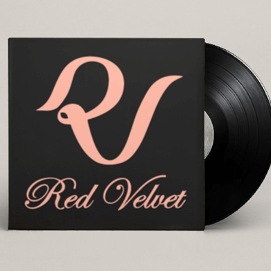 Red velvet kpop group logo design Custom Vinyl Record Sleeves