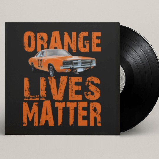General Lee Dukes Of Hazzard Retro Orange Lives Custom Vinyl Record Sleeves