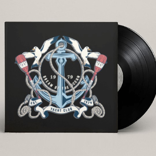 Yacht Club - Awesome sailor Gift Custom Vinyl Record Sleeves