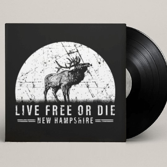 Live Free or Die New Hampshire Hiking Custom Vinyl Record Sleeves