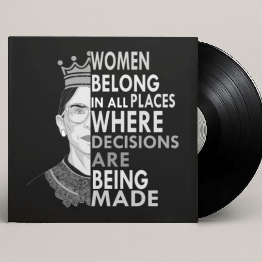 Ruth Bader Ginsburg Custom Vinyl Record Sleeves