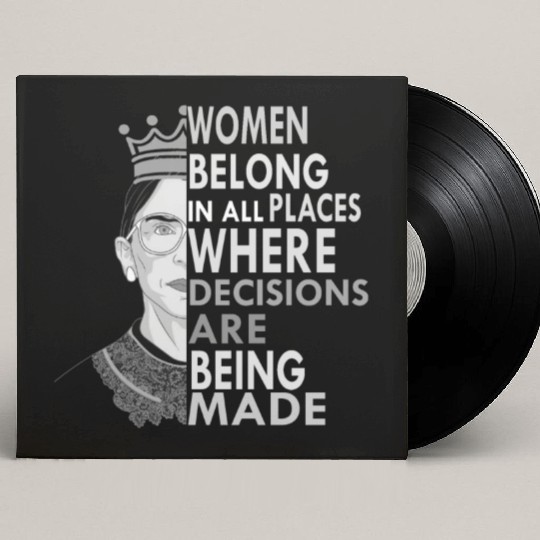 Ruth Bader Ginsburg Custom Vinyl Record Sleeves