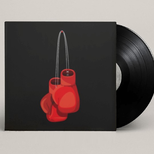 Retro Vintage Boxing Gloves Boxer Boxing Club Usa Custom Vinyl Record Sleeves