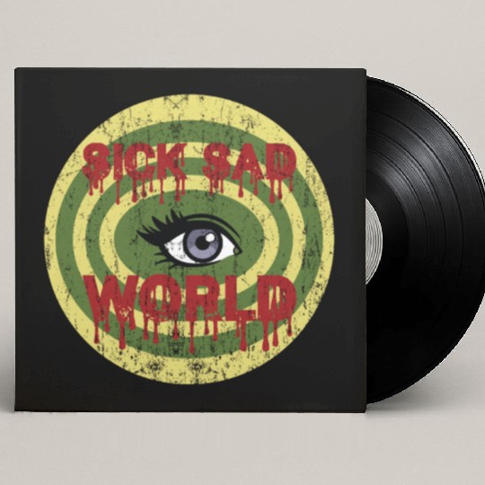 Daria Sick Sad World Drippy Text Eye Logo Custom Vinyl Record Sleeves