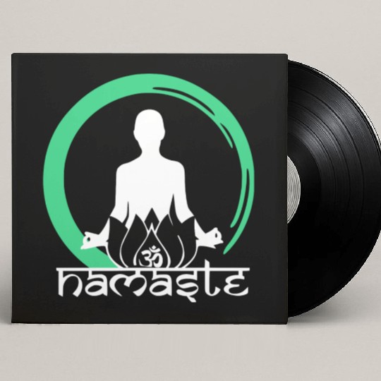 Yoga Namaste Ohm Lotus Gift Relax Custom Vinyl Record Sleeves