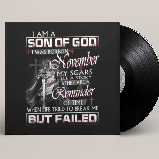 November Man Son Of God Custom Vinyl Record Sleeves
